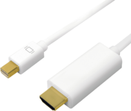 LOGILINK - Mini DisplayPort to HDMI, 4K, white, 5m