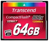 Transcend memory card 64GB Compact Flash 800x