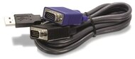 TRENDnet TK-CU06 D-SUB 15pin USB M/M KVM switch adatkábel 4.5m fekete