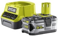 Ryobi 18 V töltő+1x5,0 Ah lítium-ion akkumulátor - RC18120-150