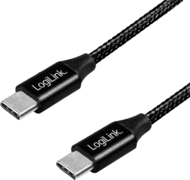LOGILINK - USB 2.0 cable, USB-C to USB-C, black, 1m