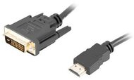 Lanberg cable HDMI -> DVI-D(24+1) M/M Dual Link 4K 30Hz, black 1,8m