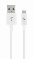 Gembird 8-pin charging and data cable, 1m, white