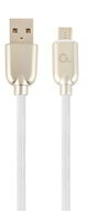 Gembird Premium rubber Micro-USB charging and data cable, 2m, white