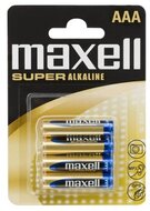 Maxell Elem - Szuper Alkáli elem, 4db AAA (LR03), 1,5V (no mercury)