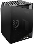 Silverstone Gépház Lucid SST-LD03B Mini Tower Mini-ITX, Edzett üveg