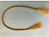 NIKOMAX LED panel - slave port összekötő kábel, árnyékolatlan 0.3méter ,sárga