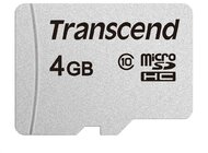 Transcend Memóriakártya 4GB microSDHC 300S