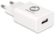 Navilock Telefon töltő 62677 - 1db USB2.0, 5V/1.5A, Qualcomm Gyors Töltő 2.0 funkció, Fehér