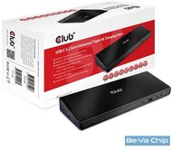 CLUB3D SenseVision USB Type C Triple MST Charging Dock
