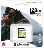 Kingston 128GB Canvas Select Plus SDXC 100R CL10 UHS-I U3 V30 /SDS2/128GB/