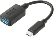 Trust Kábel - USB-C - USB3.0 (10cm; fekete; USB-C - USB-A csatlakozó)