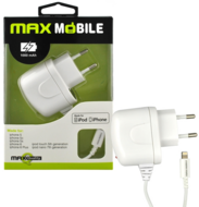 Max Mobile iPhone 2,1A fehér Lightning hálózati töltő