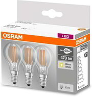 Osram Base Filament 4W E14 470 lumen meleg fehér LED kisgömb izzó 2db/csomag