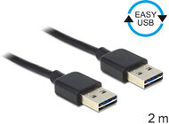 Delock Kábel, EASY-USB 2.0-s A-típusú csatlakozódugó > EASY-USB 2.0-s A-típusú csatlakozódugó, 2 m,