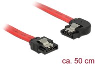Delock 6 Gb/s sebességet biztosító SATA-kábel egyenes csatlakozódugóval > balra néző SATA-csatlakozó