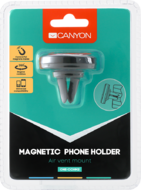 Canyon Car Holder for Smartphones,magnetic suction function ,with 2 plates(rectangle/circle), black ,44*44*40mm 0.035kg