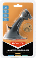 Canyon Car Holder for Smartphones,magnetic suction function ,with 2 plates(rectangle/circle), black ,97*67.5*107mm 0.068kg