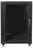 Lanberg free-standing rack 19" self-assembly flat pack 15U/600x600mm black