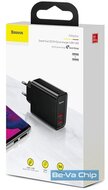 Baseus Speed Dual USB QC3.0 30W fekete hálózati gyorstöltőfej