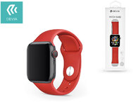 Apple Watch lyukacsos sport szíj - Devia Deluxe Series Sport Band - 38/40 mm - red