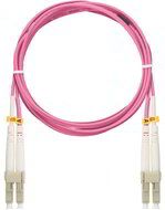 NIKOMAX optikai patch kábel LC-LC, MM 50/125, OM4, duplex, 5m ,magenta