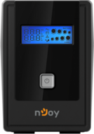 NJOY Szünetmentes 850VA - Cadu 850 (2 Schuko, line-interaktív, USB menedzsment, RJ11/45 vonalvédelem(1Gb/s), fekete)