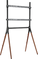 LOGILINK - TV stand with walnut wooden legs, 49-70"