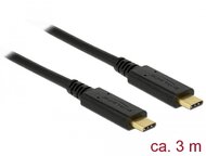 Delock USB 2.0 kábel Type-C a Type-C 3 m PD 5 A E-Marker