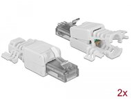 Delock RJ45 dugó Cat.6A UTP szerszám nélkül szerelheto 2 darab