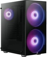 HÁZ Aerocool PYTHON RGB Midi-Tower - Fekete Ablakos
