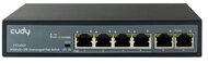 CUDY Switch 6x100Mbps (4xPOE), Fémházas Asztali