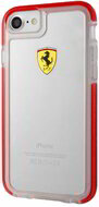 Ferrari iPhone 7 átlátszó fényes piros tok