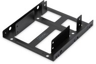 Internal SSD/HDD Dual Mounting Kit Adapter for 2x 2.5"to 3.5" metal, black