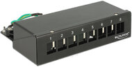 Delock Keystone Desktop Patch Panel 8 Port black