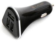PLATINET autós töltő, 3xUSB, 1m microUSB kábellel, 5,2A