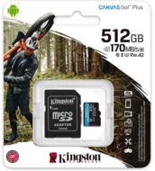 Kingston 512GB Canvas Go! Plus UHS-I U3 V30 A2 microSDXC memóriakártya