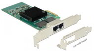 DELOCK PCI-E Vezetékes hálózati Adapter, 2x Gigabit LAN
