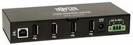 Tripp Lite 4-Port Rugged Industrial USB 2.0 Hub w 15KV ESD Immunity and metal case, Mountable