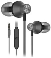 Rampage Fülhallgató - SNJ19 (mikrofon, 3.5mm TRRS jack, 1.2m kábel, szürke)