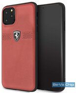 FERRARI Off Track iPhone 11 Pro Max piros szemcsés bőrtok