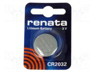 Renata CR2032 3V 225mAh forrasztható elem EVO372032 / B4