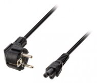 Valueline 5m 90 fokos 220V IEC320-C5 notebook hálózati kábel, fekete
