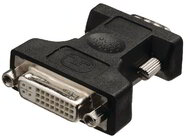 Valueline VGA Male - DVI-I 24+5-Pins Female fordító, fekete