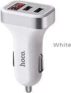 HOCO car charger 3.1A 2x USB LCD Z3 fehér