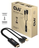 Club 3D HDMI - DisplayPort 4K 60Hz M/F Active Adapter