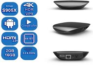 Venz Médialejátszó - V16 (QC 2.0GHz, 2GB, 16GB, HDMI 2.0, USB, RJ45, Wifi, Android 7.1.2)