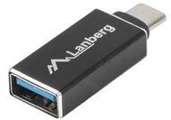 LANBERG AD-UC-UA-02 Lanberg Adapter USB TYPE-C(M)-AF 3.1 Black
