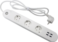 Denver SHP-300U Smart Home Power Strip with 4×USB charger