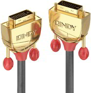 LINDY Kábel DVI, High Speed Gold Line, Dual Link, 1m - 20 ÉV GARANCIA